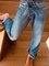 Plus Size Casual Pockets Denim Pants
