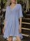 Blue Swing Boho Cotton-Blend Dresses