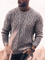 Gray Casual Crew Neck Sweater