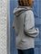 women's Gray Shift Printed Casual Sweatshirt