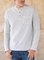 Men's Light Gray Basic Pockets Shirts