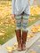 Plus Size Floral Cotton-Blend Vintage Pants