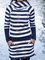 Blue Long Sleeve Vintage Cotton-Blend Dresses