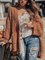 Deep Khaki Shift Long Sleeve Outerwear
