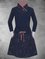 Vintage Long Sleeve Statement Floral Printed Plus Size Casual Dresses