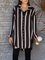Black Long Sleeve Striped Shirts & Tops