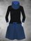Vintage Long Sleeve Statement Polka Dots Printed Plus Size Casual Dresses