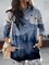 Blue Pockets Hoodie Casual Sweatshirt