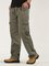 Pockets Solid Cotton Pants