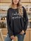 Black Casual Crew Neck Shirts & Tops