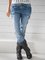 Blue Ripped Denim Shift Casual Pants