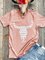 Graphic Crew Neck Printed Short Sleeve Tops
