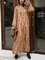 Yellow Boho Cotton-Blend Shift Floral Dresses