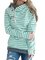 Casual Striped Zipper Long Sleeve Sweatshirt