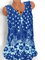 Printed V Neck Simple Sleeveless Shirts & Tops