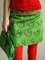 Green Printed Floral Skirts