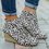 Artificial Leather Button Block Heel Boots