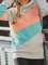 Pink-Gray Shift Casual Geometric Shirts & Tops