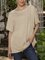 Deep Apricot Shift Cotton Plain Shirts & Tops