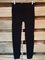 Black Casual Plain Cotton-Blend Pants