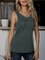 Casual Shift Cotton Shirts & Tops With Necklace