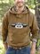 Brown Letter Casual Printed Men's Fashion Print Sweatshirt