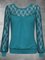 Plus Size Cotton-Blend Long Sleeve Floral Shirts & Tops