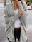V Neck Solid Vintage Outerwear