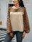 Apricot Long Sleeve Holiday Crew Neck Shirts & Tops