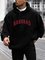 Casual Men's Fashion Letter Print Hoodie Sweatshirt