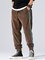 Vintage Solid Color-Block Pants