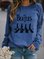 Crew Neck Long Sleeve Tops