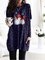 Long Sleeve Crew Neck Printed Sweatshirt