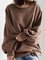 Coffee Long Sleeve Simple Shirts & Tops