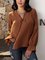 Yellow Cotton-Blend Long Sleeve Boho Shirts & Tops