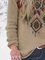 Khaki Casual Floral-Print Sweater