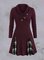 Red Paneled Vintage A-Line Cotton Dresses