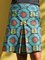 Blue Floral Casual Skirts