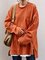 Khaki Hoodie Long Sleeve Pockets Sweatshirt