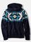 Men's Blue Hoodie Tribal Basic Sweatshirt