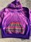 Purple Hoodie Cotton-Blend Boho Sweatshirt