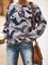 Bat Halloween Gray Casual Cotton-Blend Printed Crew Neck Sweatshirt