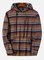 Brown Stripes Vintage Hoodie Cotton-Blend Sweatshirt