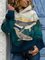 Vintage Hoodie Long Sleeve Sea Whale Printed Plus Size Statement Casual Sweatshirt