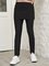 Black Plain Paneled Cotton-Blend Boho Pants