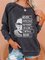Ruth Bard Ginsburg printed pullover round neck casual women's sweater