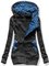 Blue Polka Dots Long Sleeve Printed Outerwear