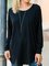 Black Plain Casual Shirts & Tops