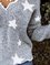 Gray V-Neck Floral-Print Long Sleeve Animal Sweatshirt