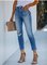 Denim Casual Ripped Jeans